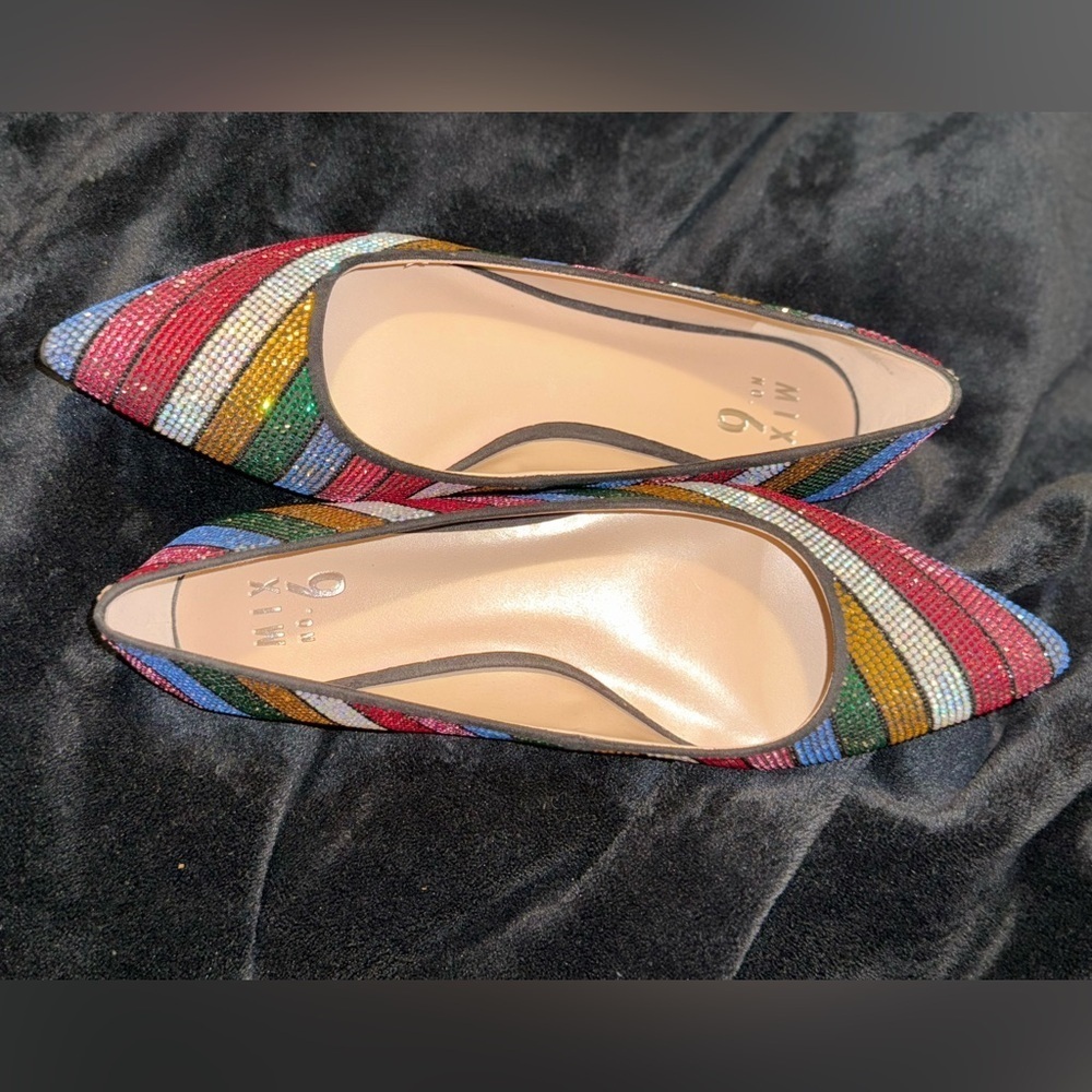 Mix No. 6 Colorful Striped Women's Flats - Picture 2 of 11